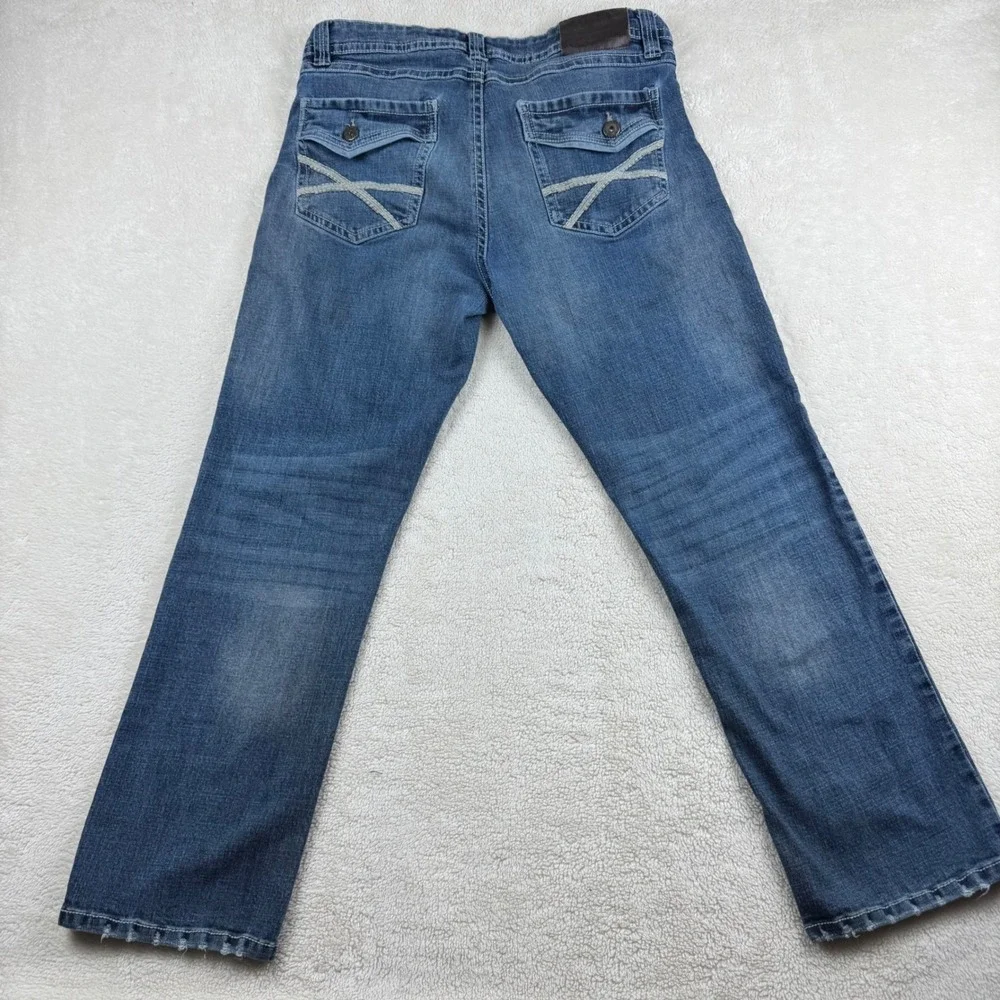 TK Axel Mens Jeans‎ Slim Boot Cut W34 Blue Denim Casual Everyday Wear
